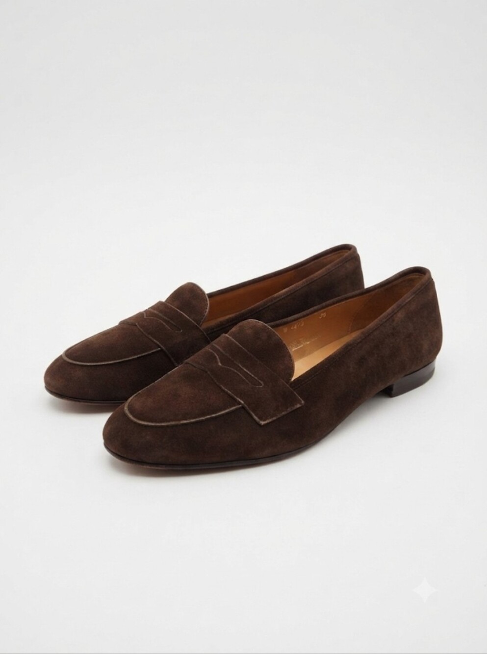 Ralph Lauren Brown Suede Penny Loafers Size 8